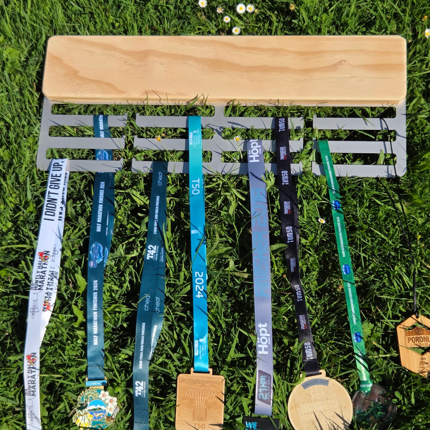 Pine Customisable Medal Hanger