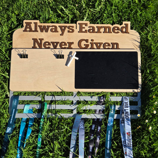 Customisable Saying Medal Hanger