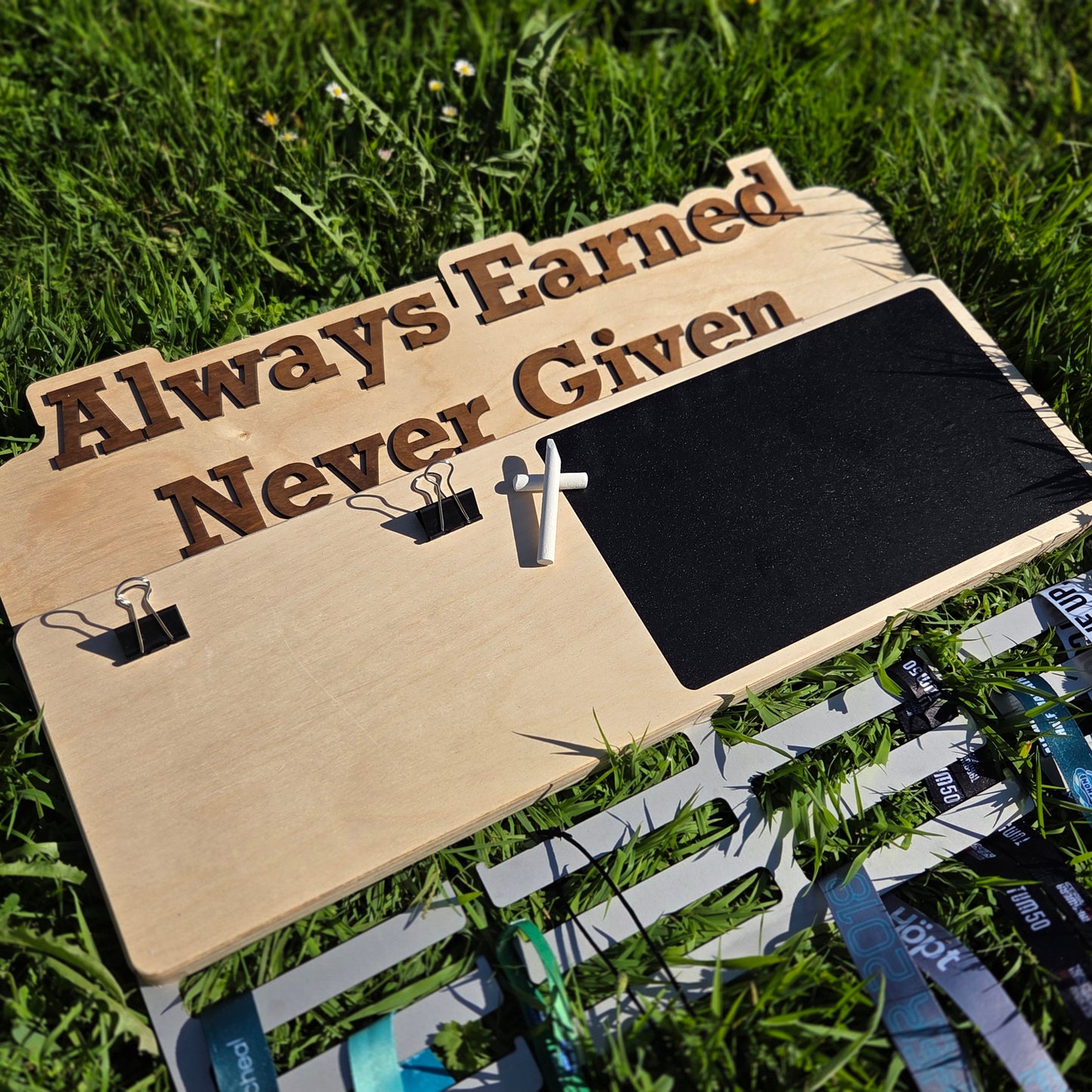 Customisable Saying Medal Hanger