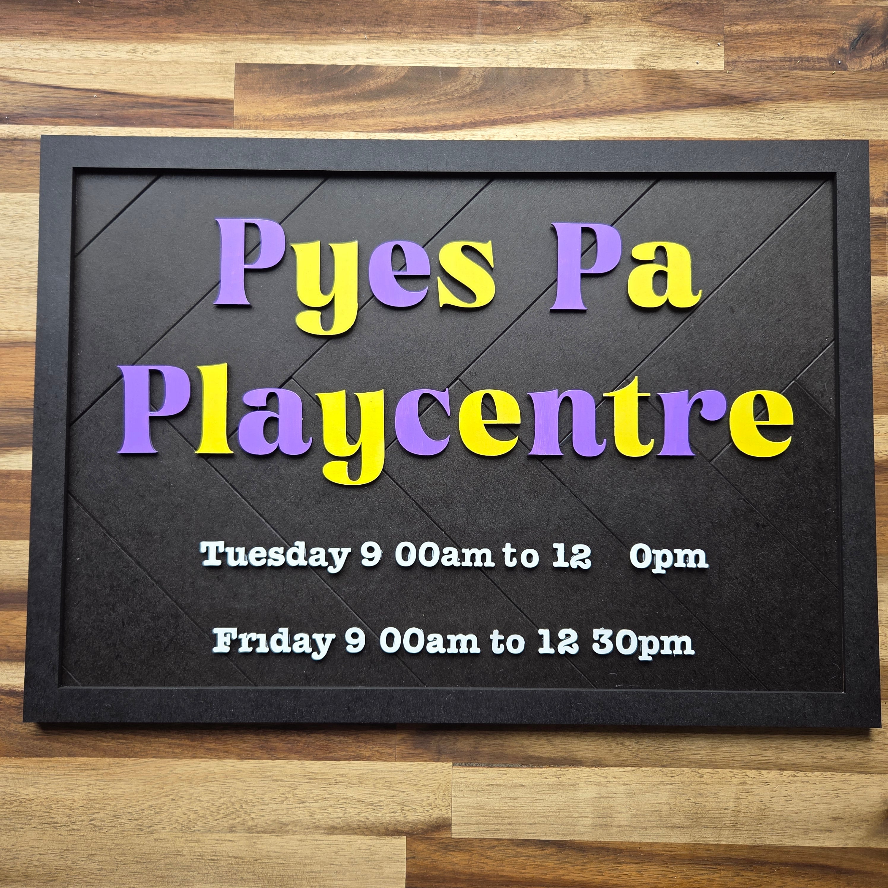Herringbone Pattern Customisable Sign – Muddle NZ