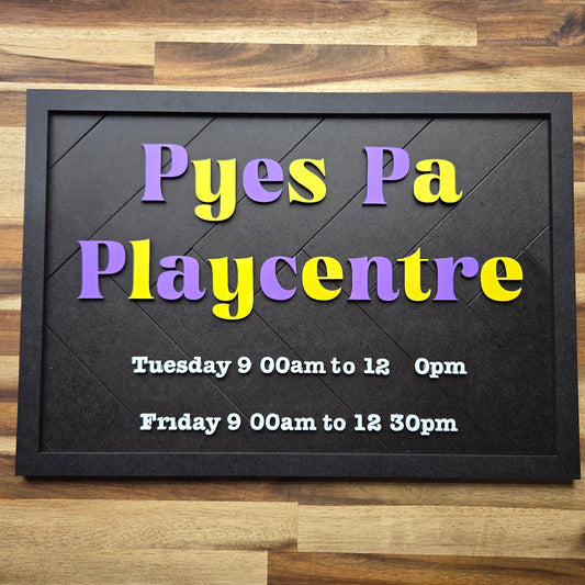 Herringbone Pattern Customisable Sign