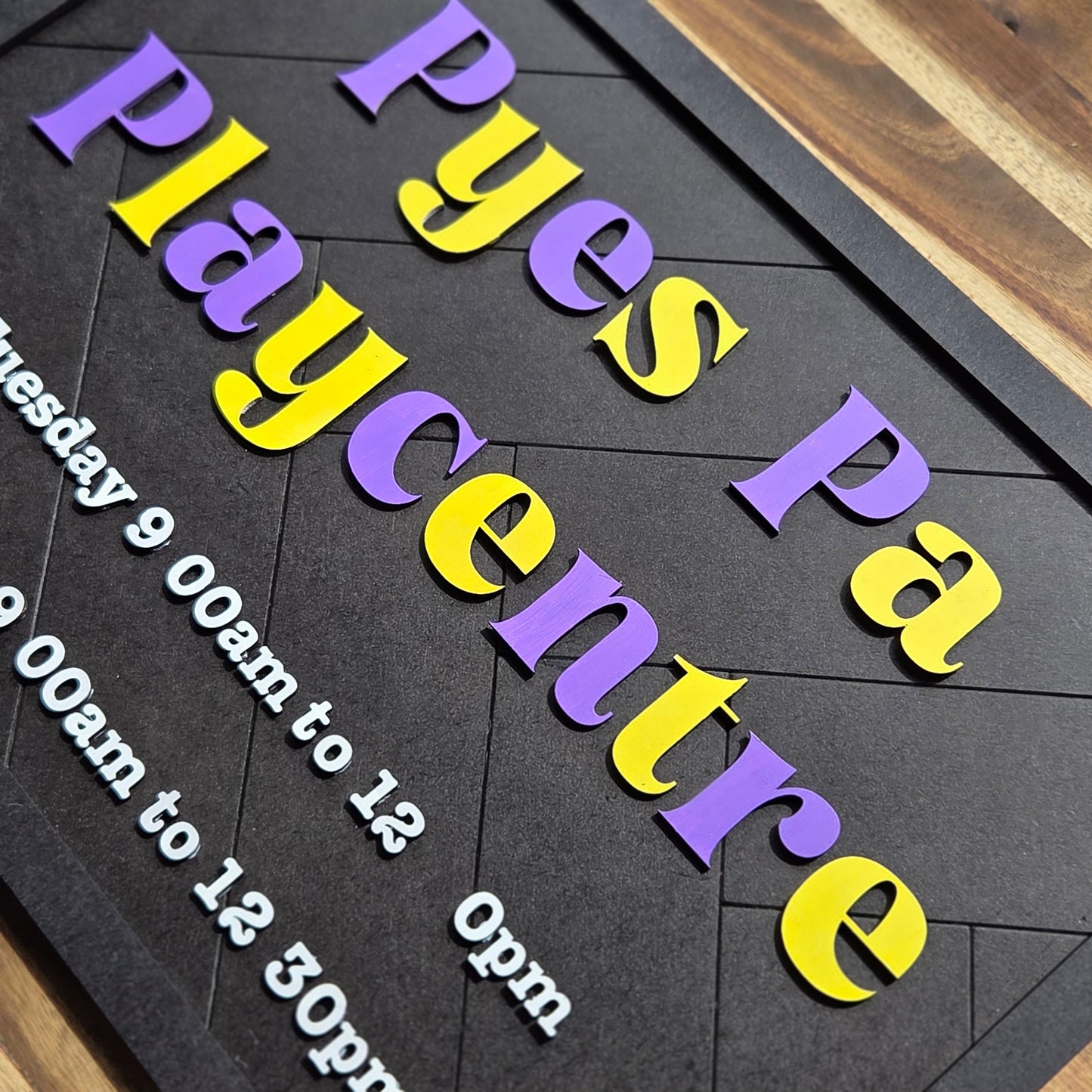 Herringbone Pattern Customisable Sign