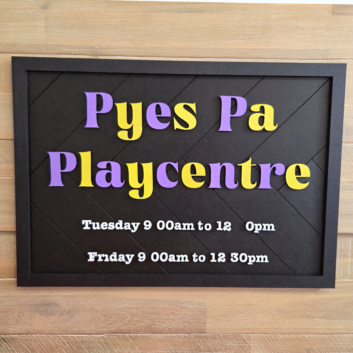 Herringbone Pattern Customisable Sign