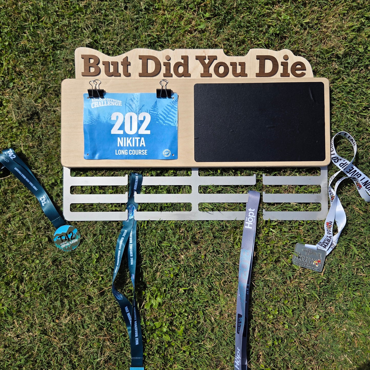 Customisable Saying Medal Hanger