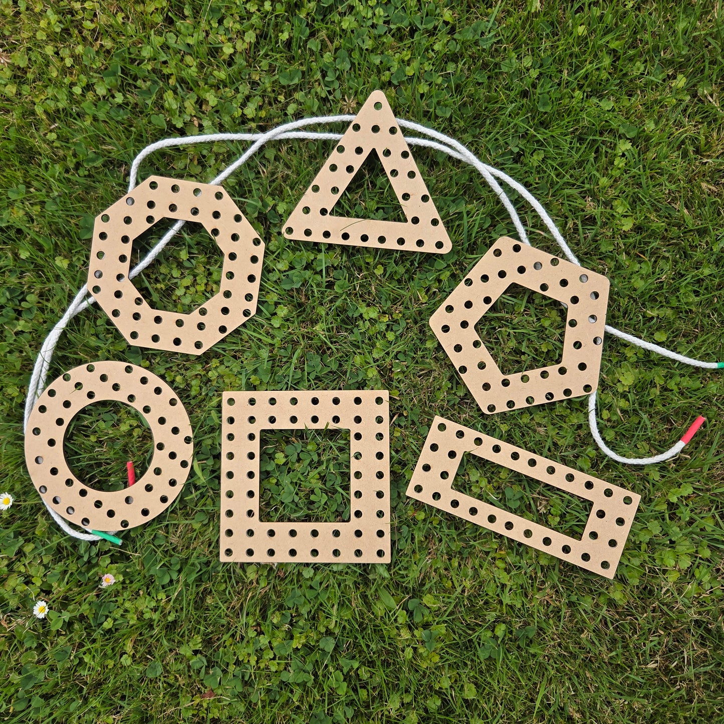 Wooden Lacing Shapes