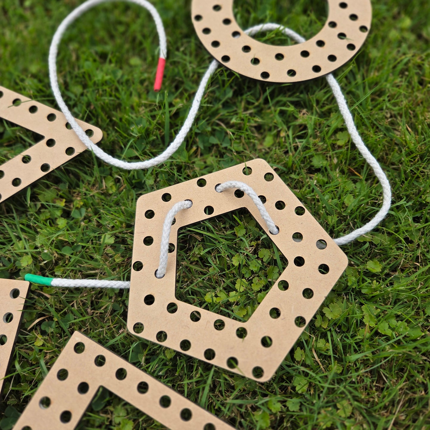 Wooden Lacing Shapes