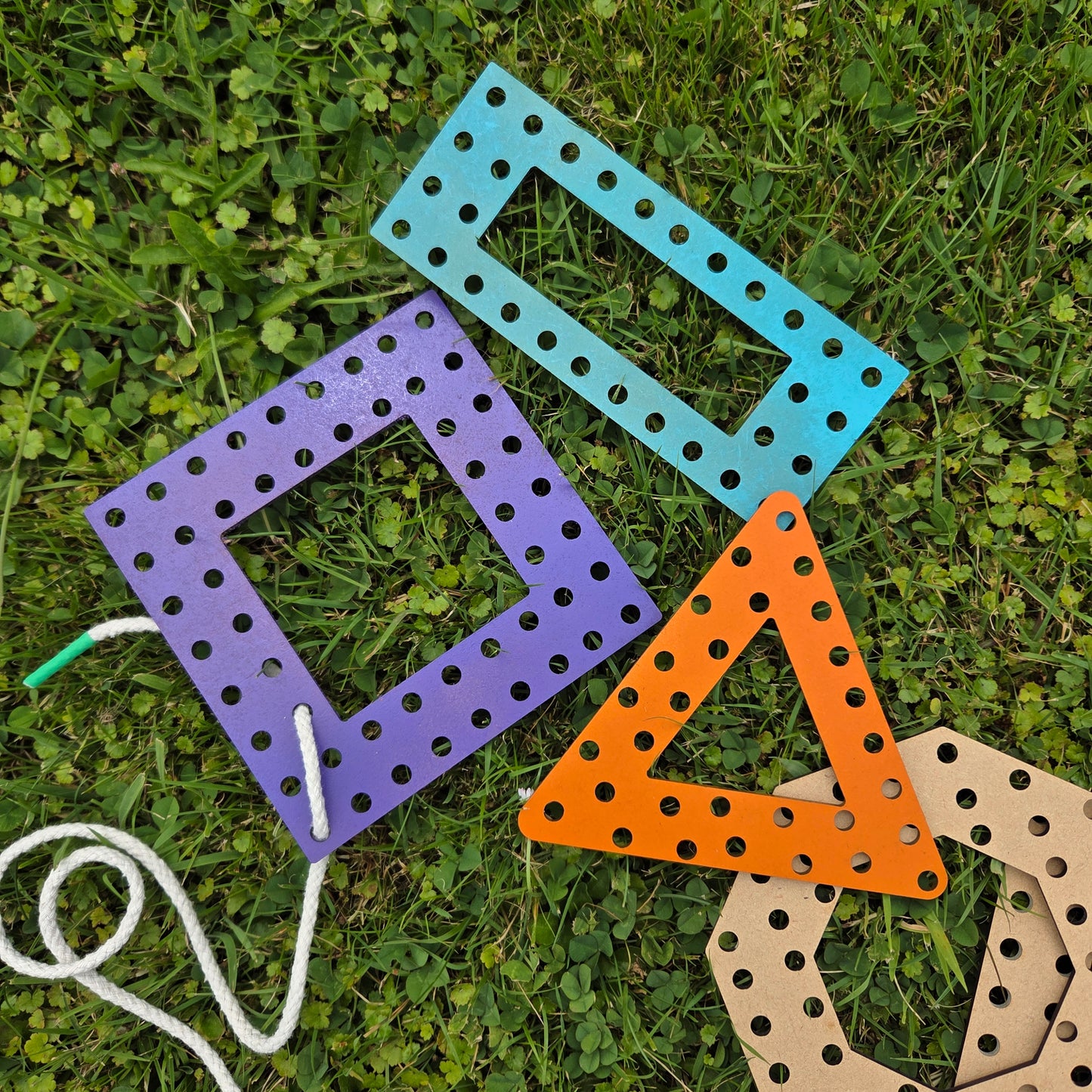 Wooden Lacing Shapes