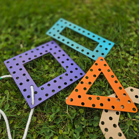 Wooden Lacing Shapes