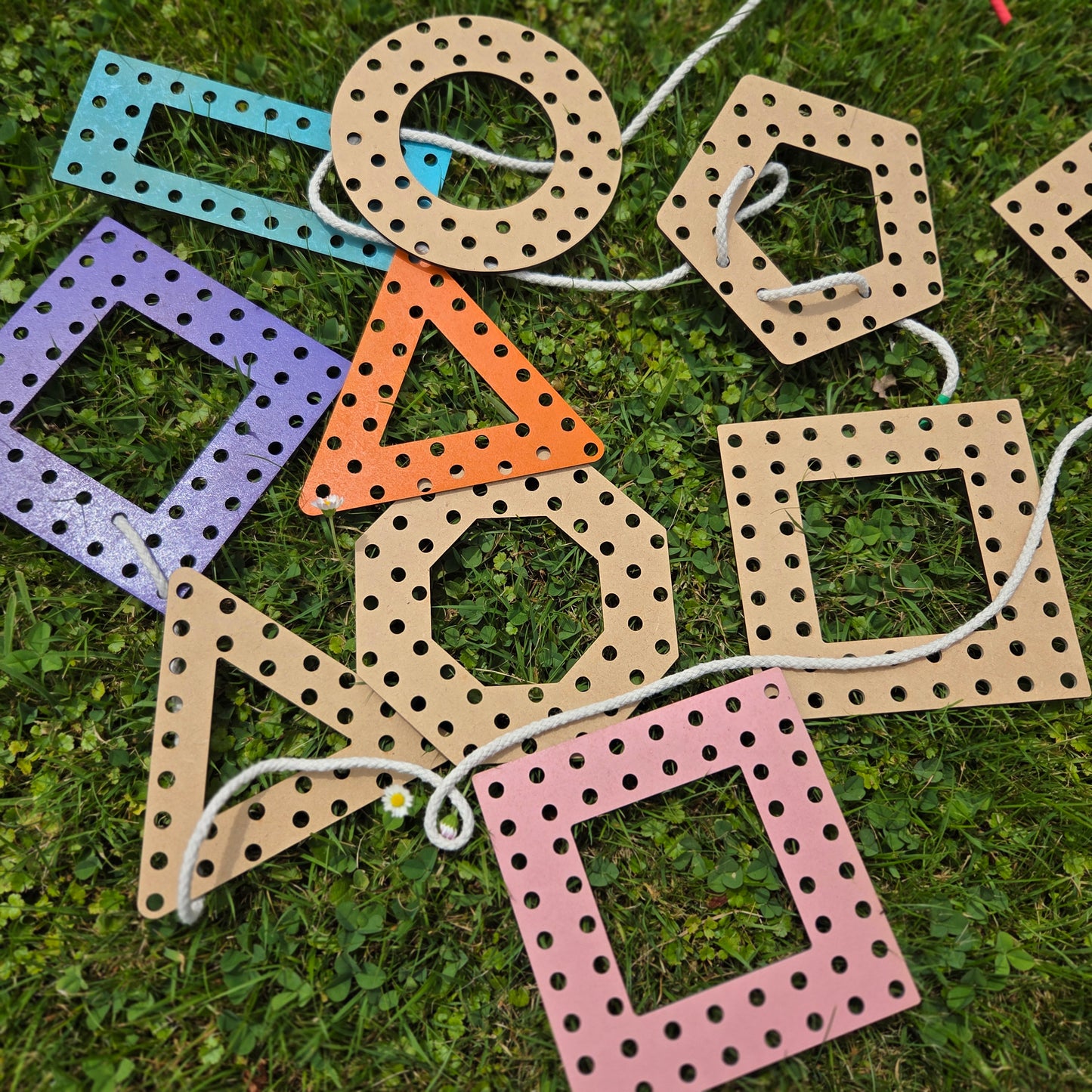 Wooden Lacing Shapes