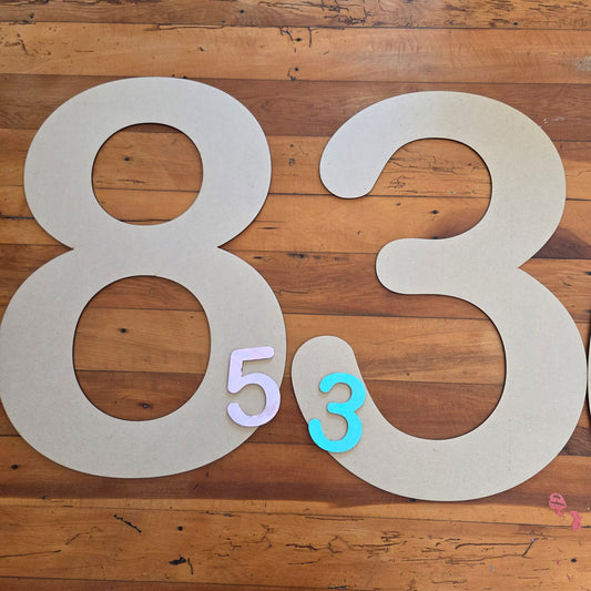 Wooden Numbers