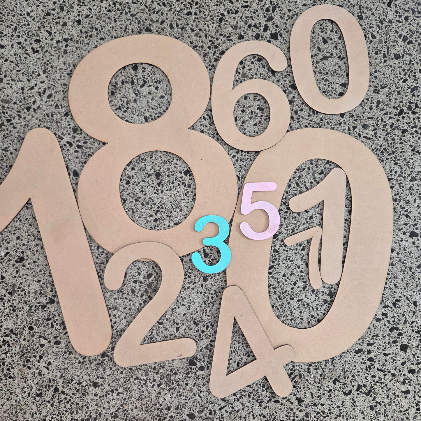 Wooden Numbers