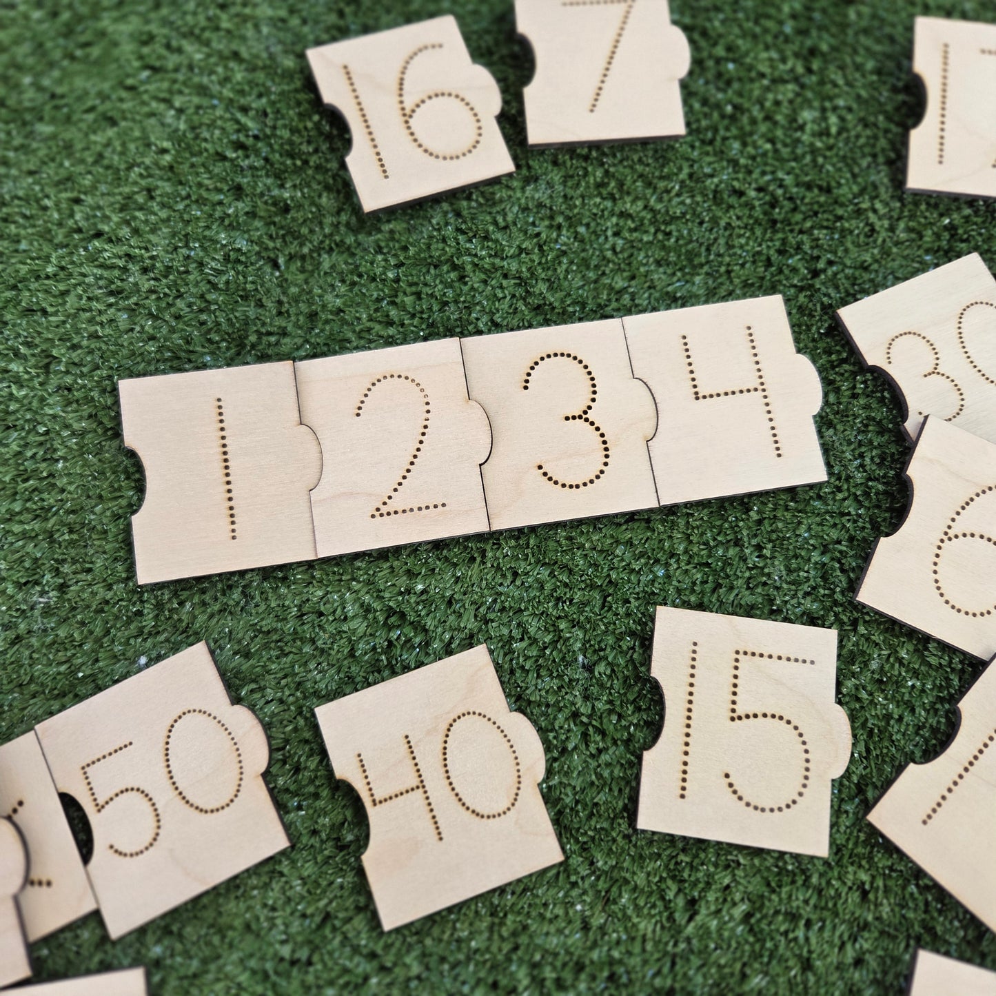 Number Puzzle Tiles