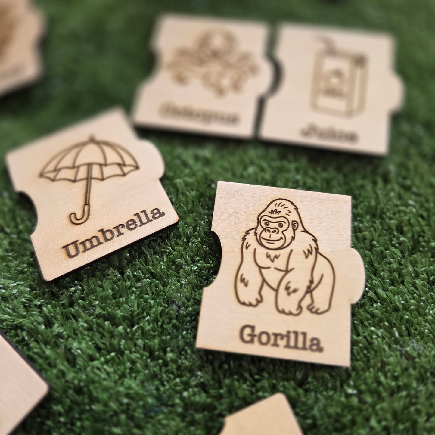 Wooden Phonics Tiles