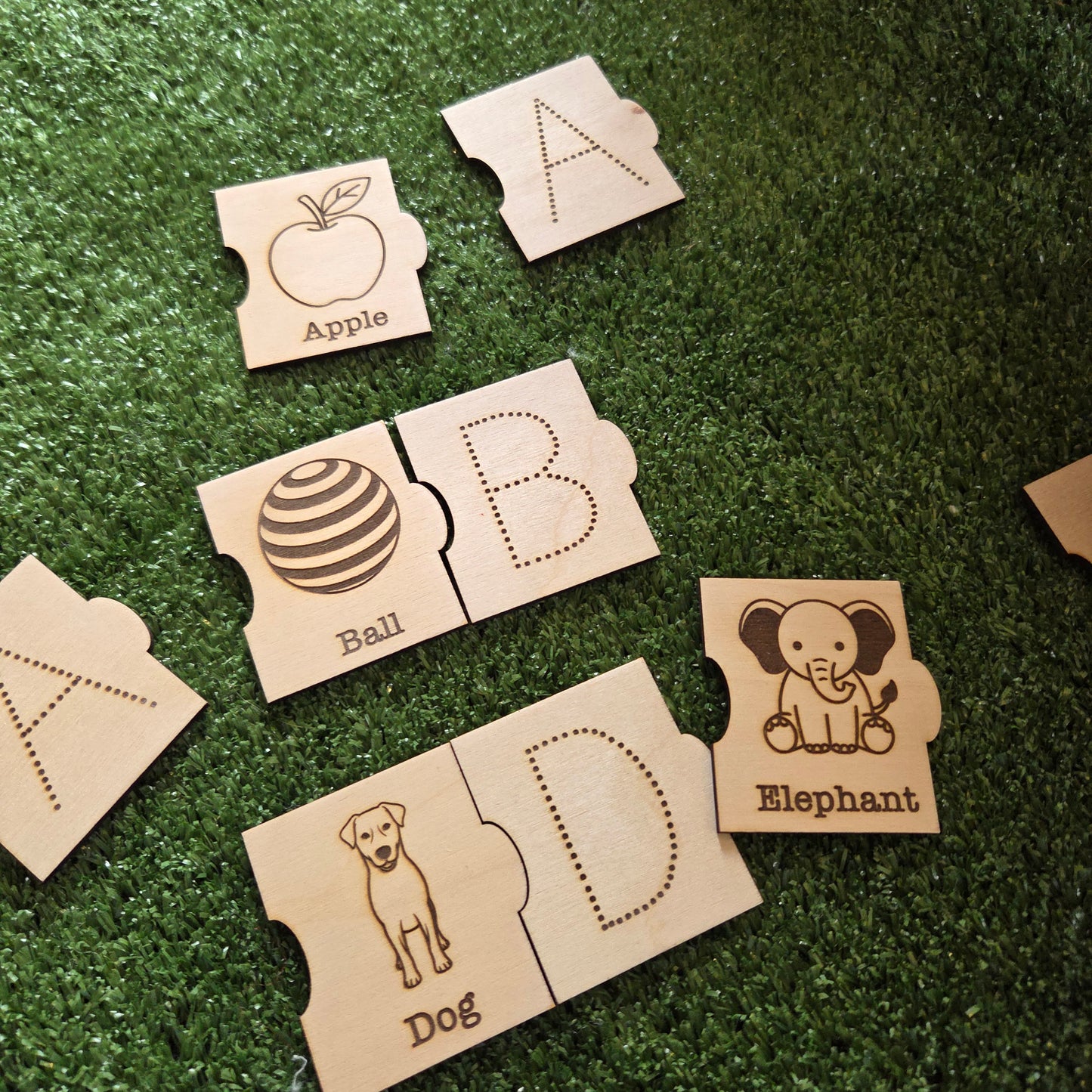Wooden Phonics Tiles
