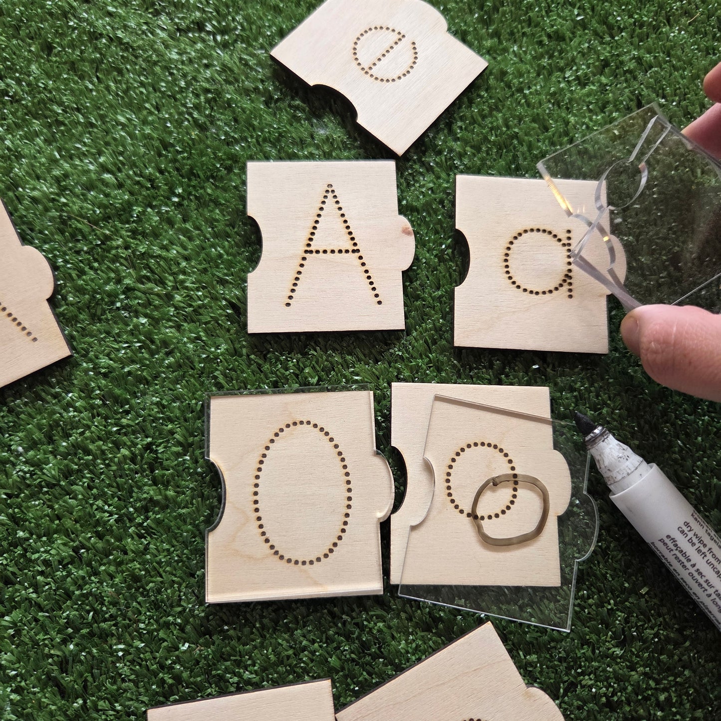 Alphabet Puzzle Tiles