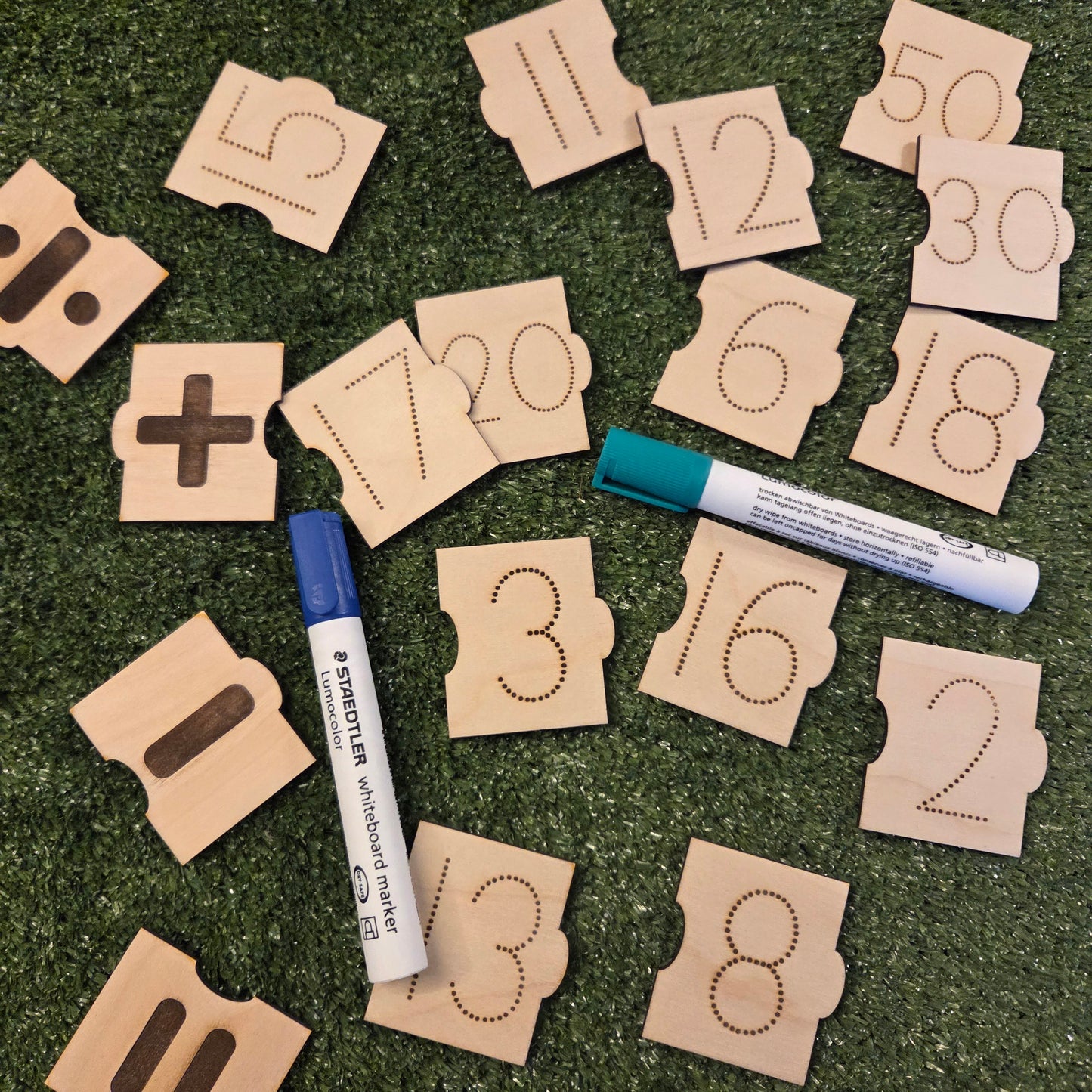 Number Puzzle Tiles