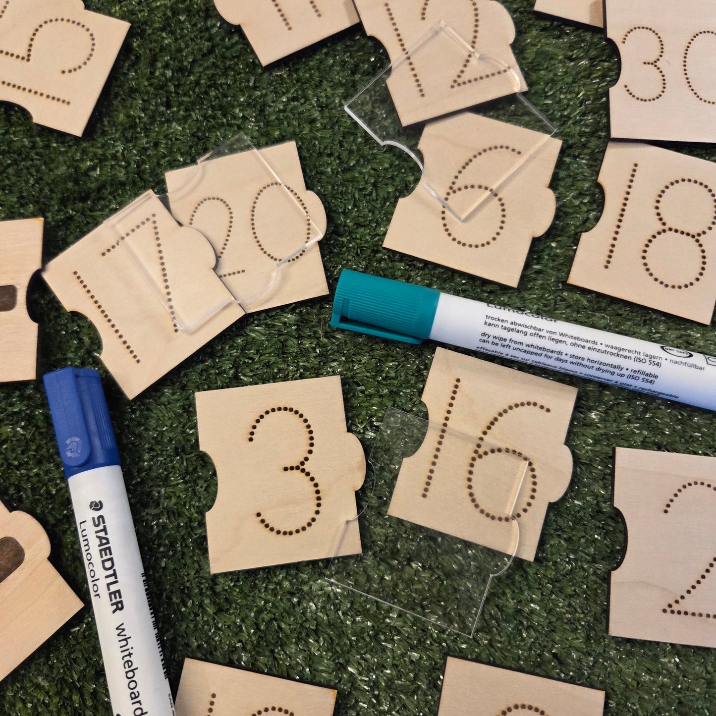 Number Puzzle Tiles