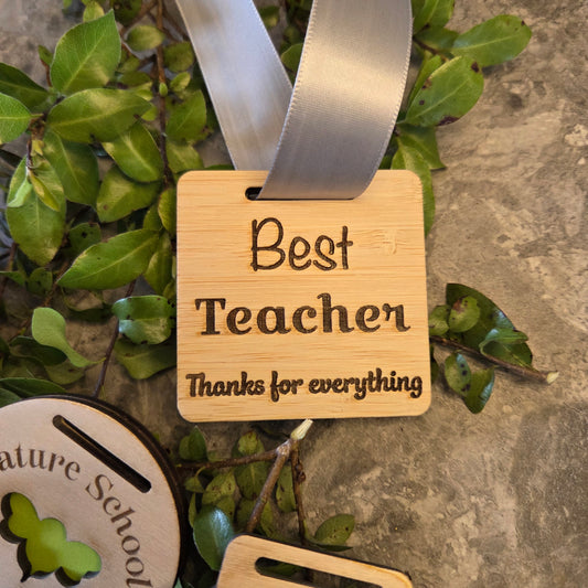 Customisable Bamboo Medals