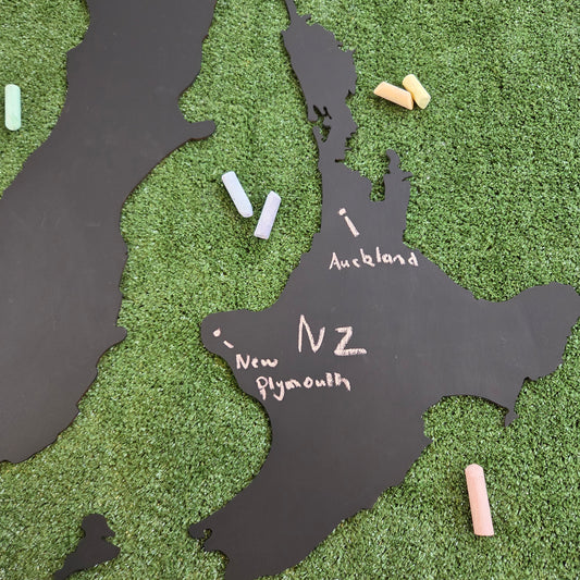 NZ Map- Chalkboard