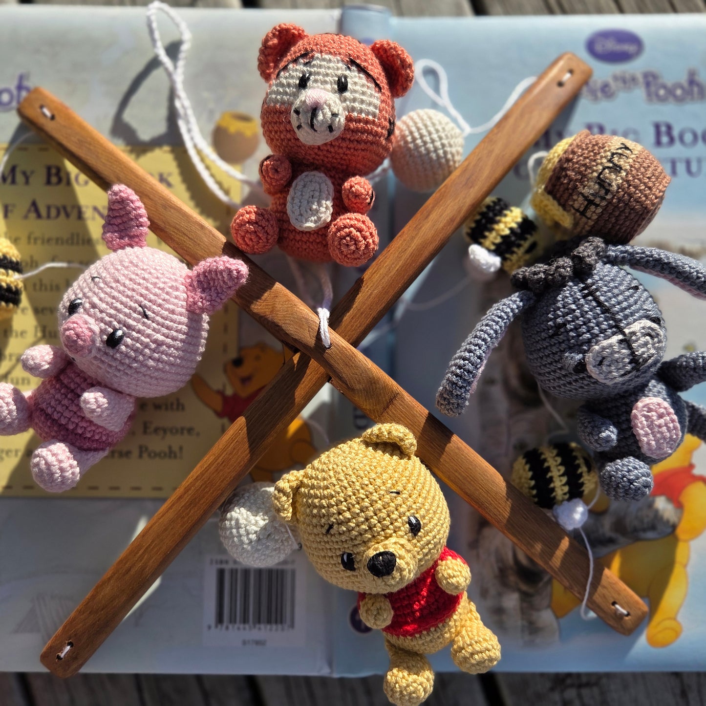 Customisable Wooden/ Crocheted Mobil