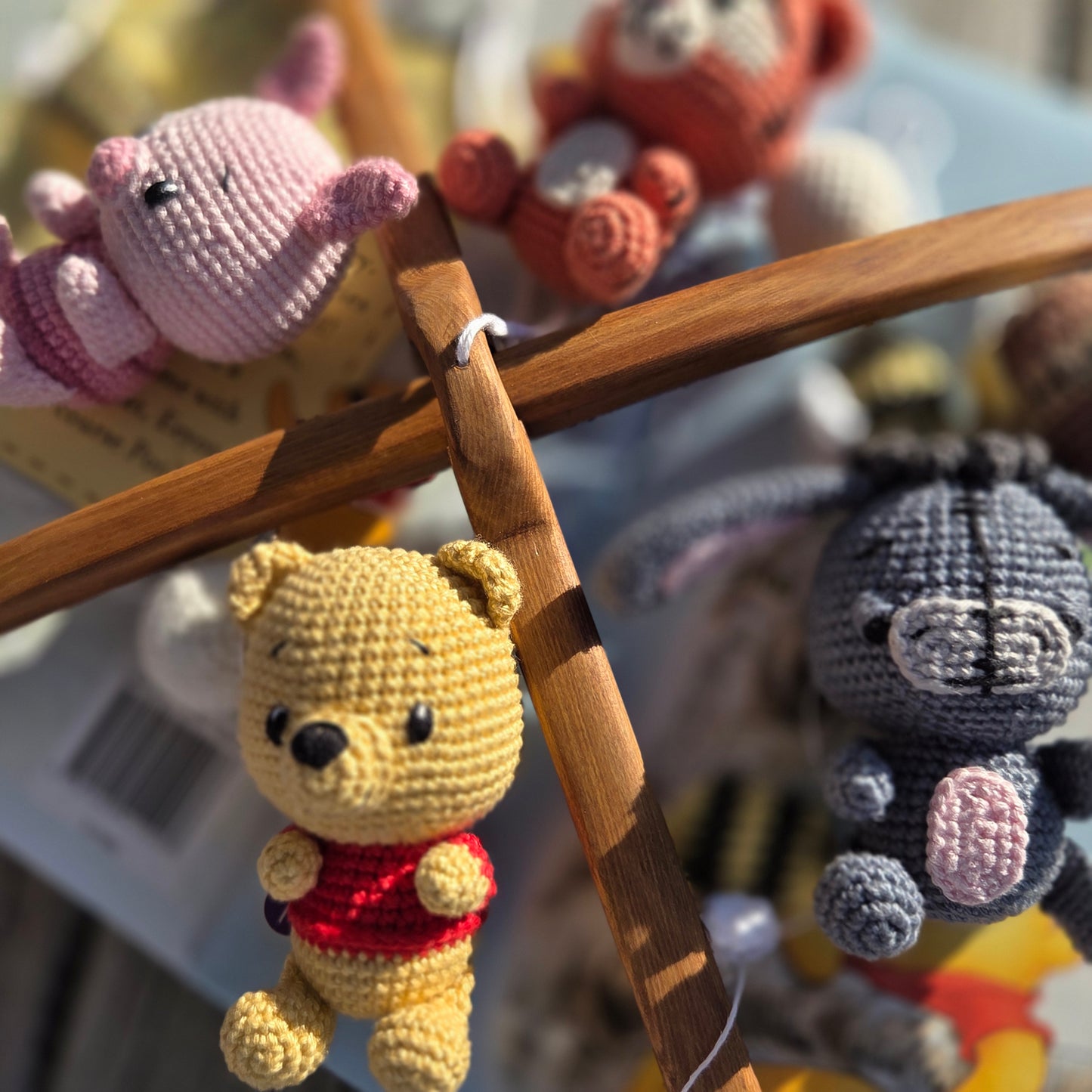 Customisable Wooden/ Crocheted Mobil