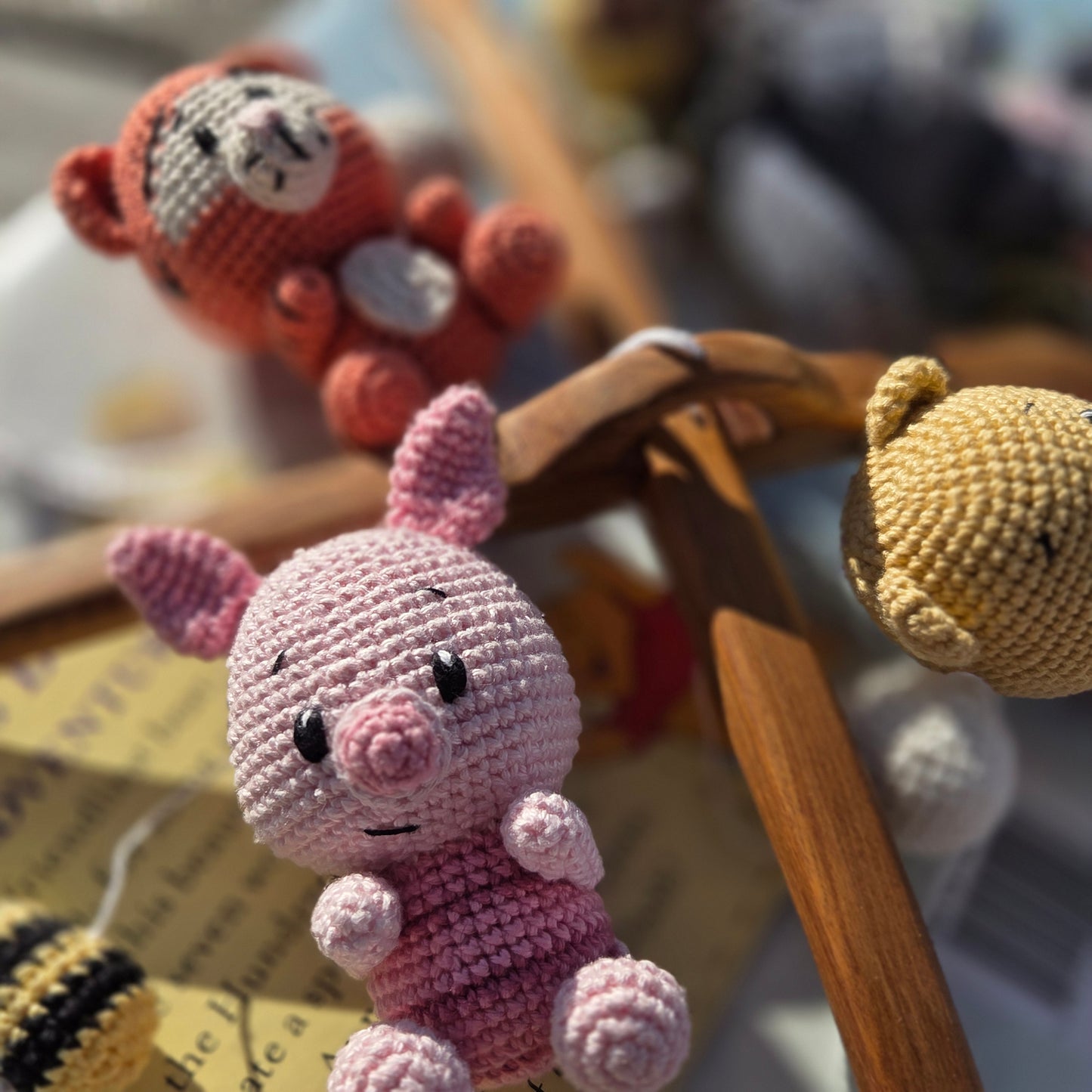 Customisable Wooden/ Crocheted Mobil