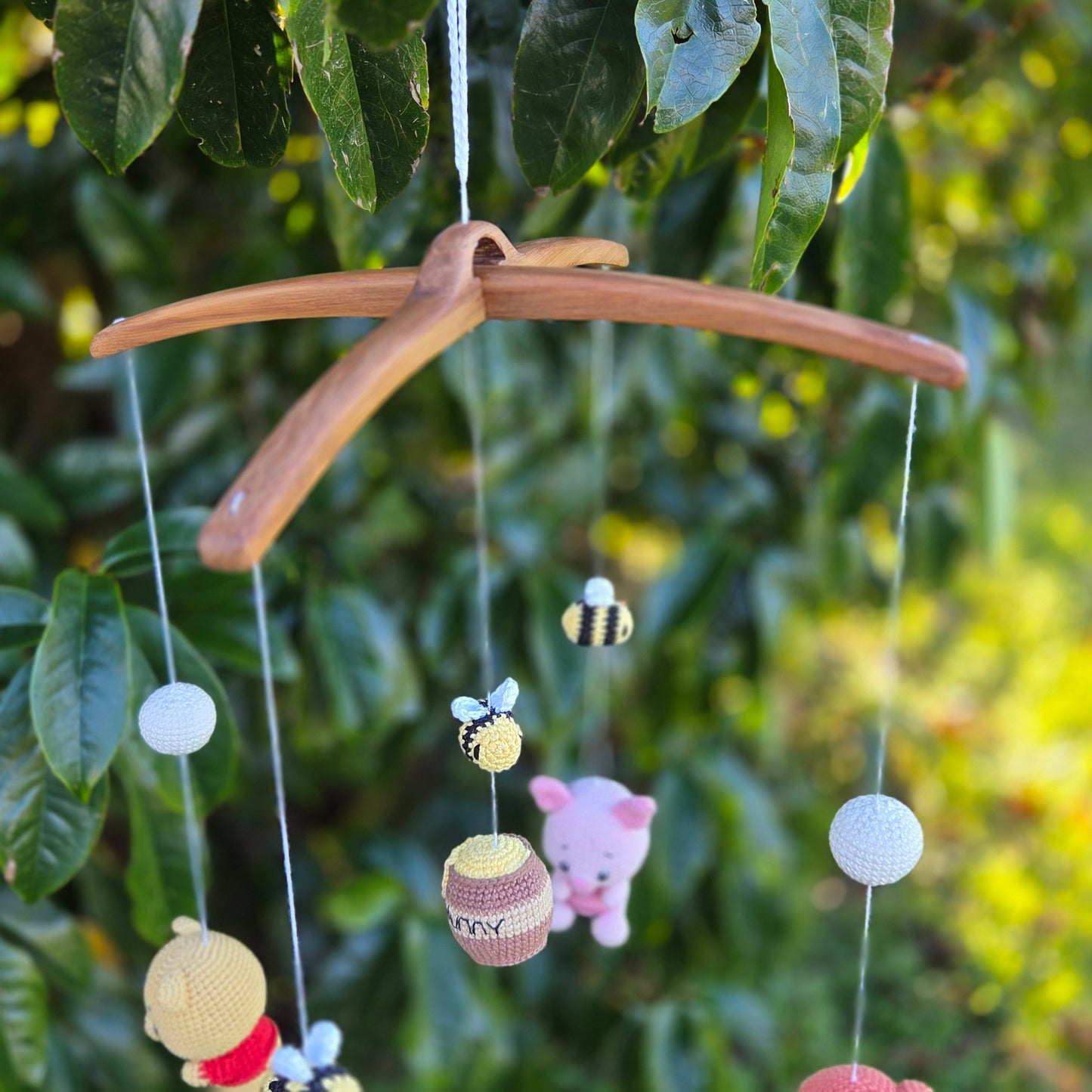 Customisable Wooden/ Crocheted Mobil