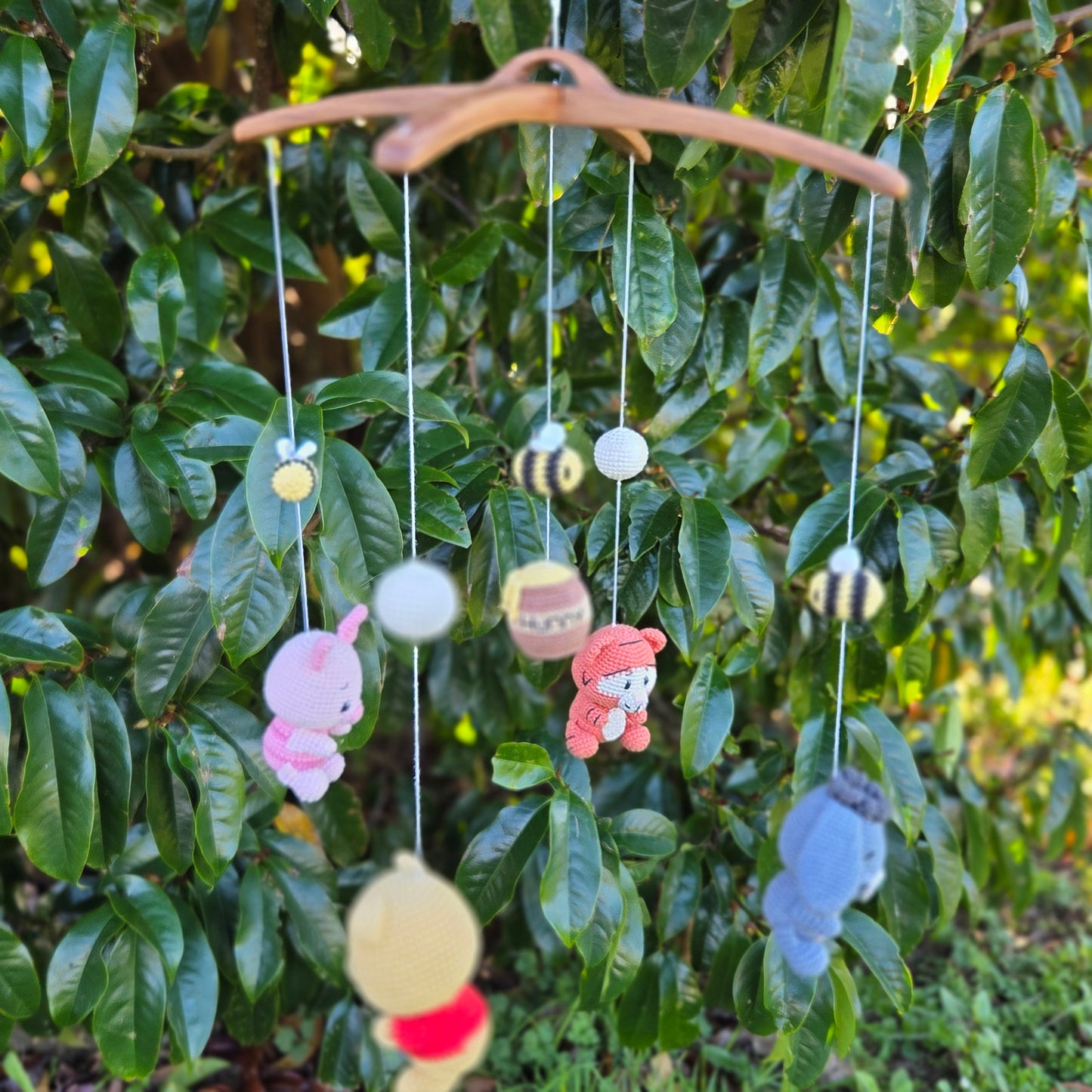 Customisable Wooden/ Crocheted Mobil