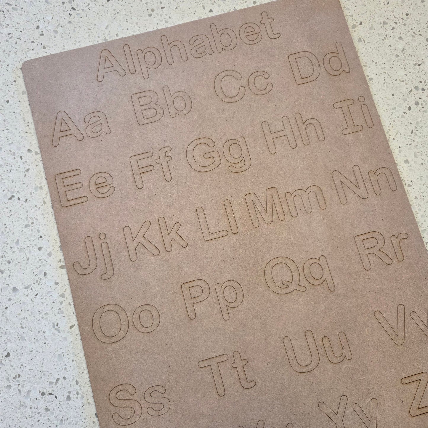 Wooden Alphabet Poster