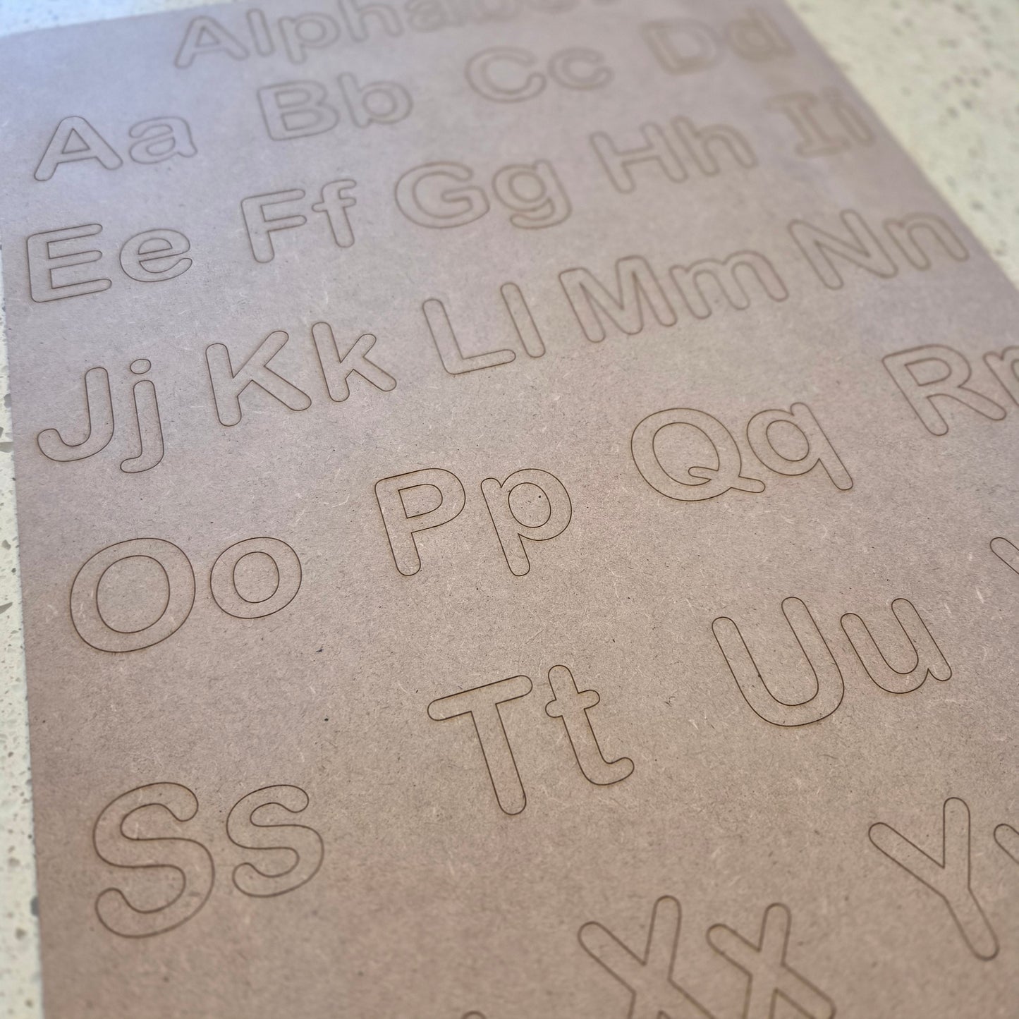 Wooden Alphabet Poster