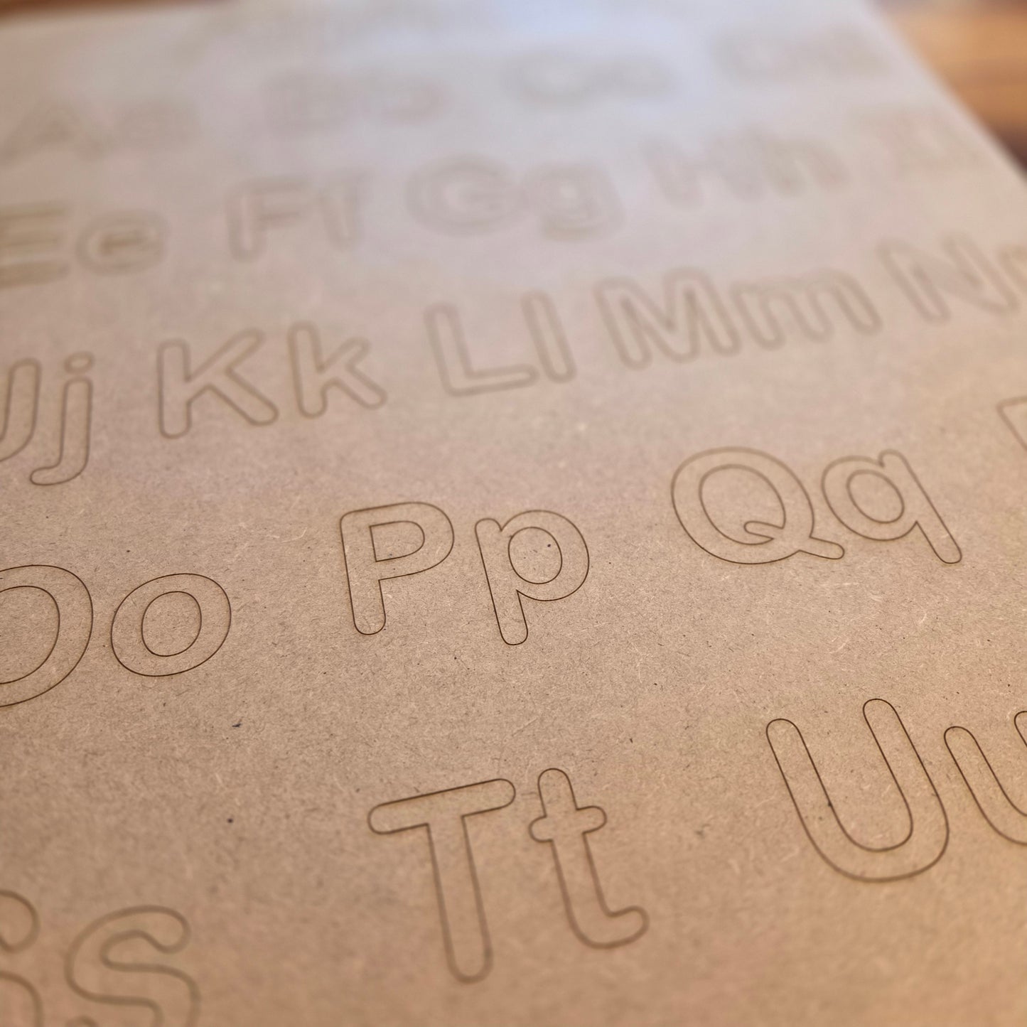 Wooden Alphabet Poster