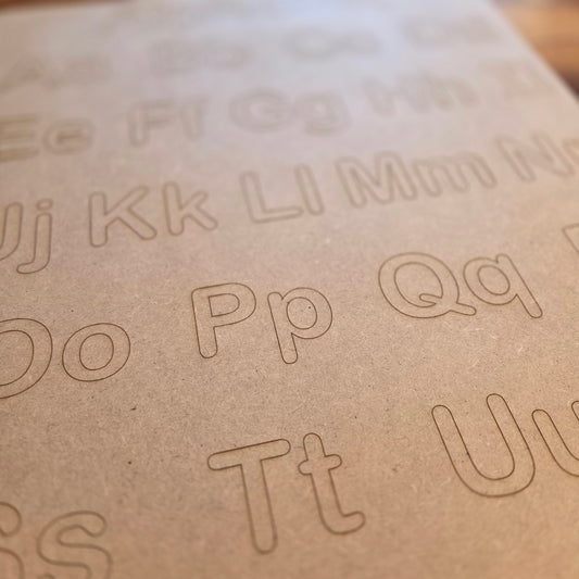 Wooden Alphabet Poster