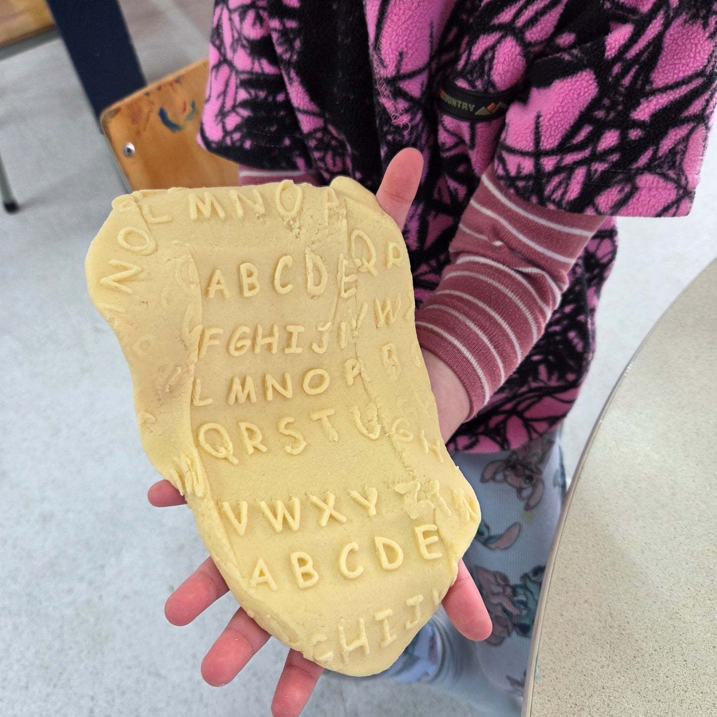 Uppercase Letter Playdough Roller