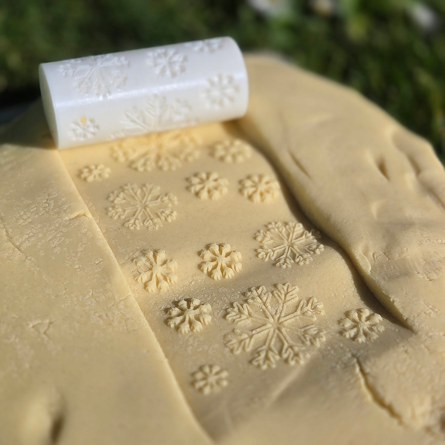 Snowflake Playdough Roller