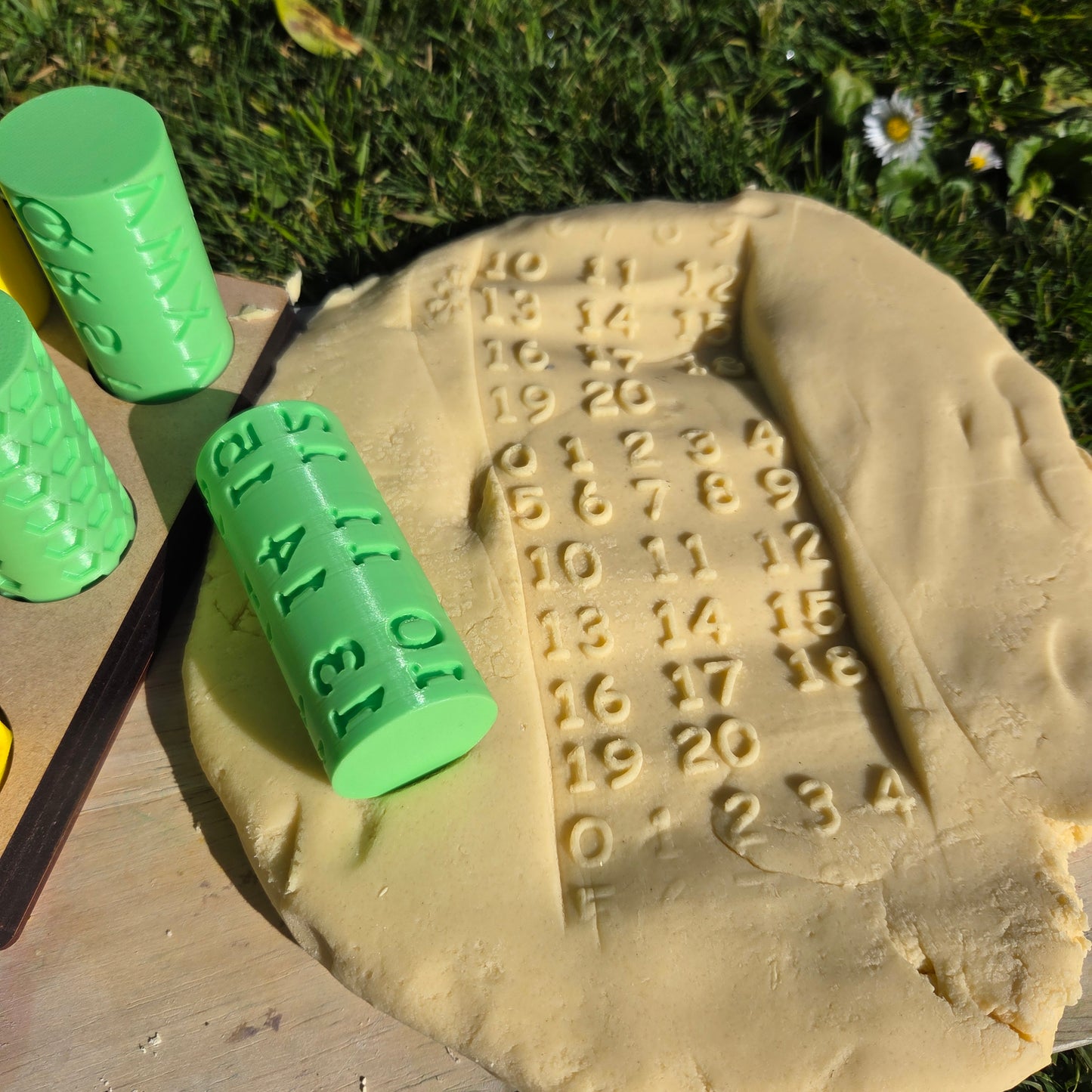Number 1-20 Playdough Roller