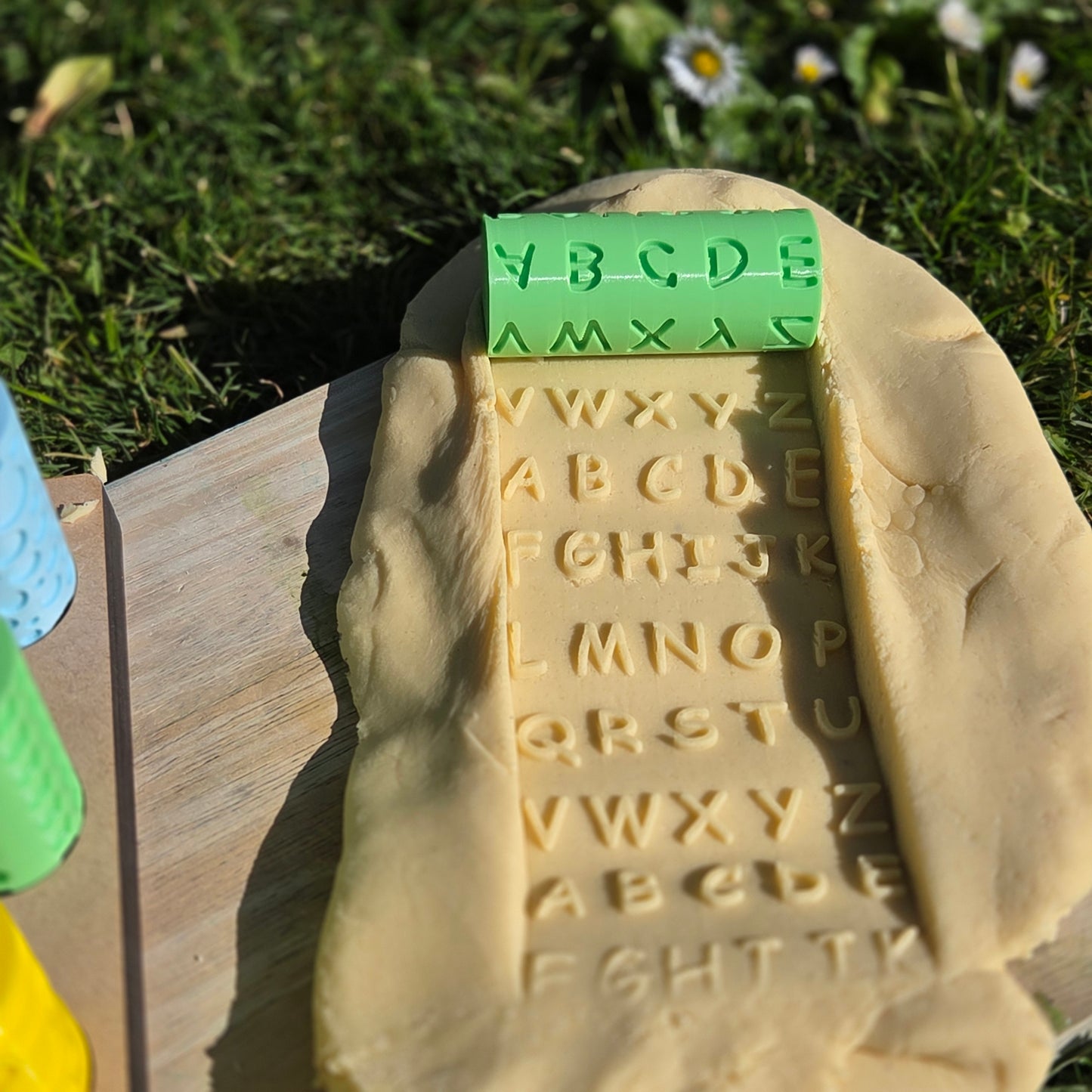 Uppercase Letter Playdough Roller
