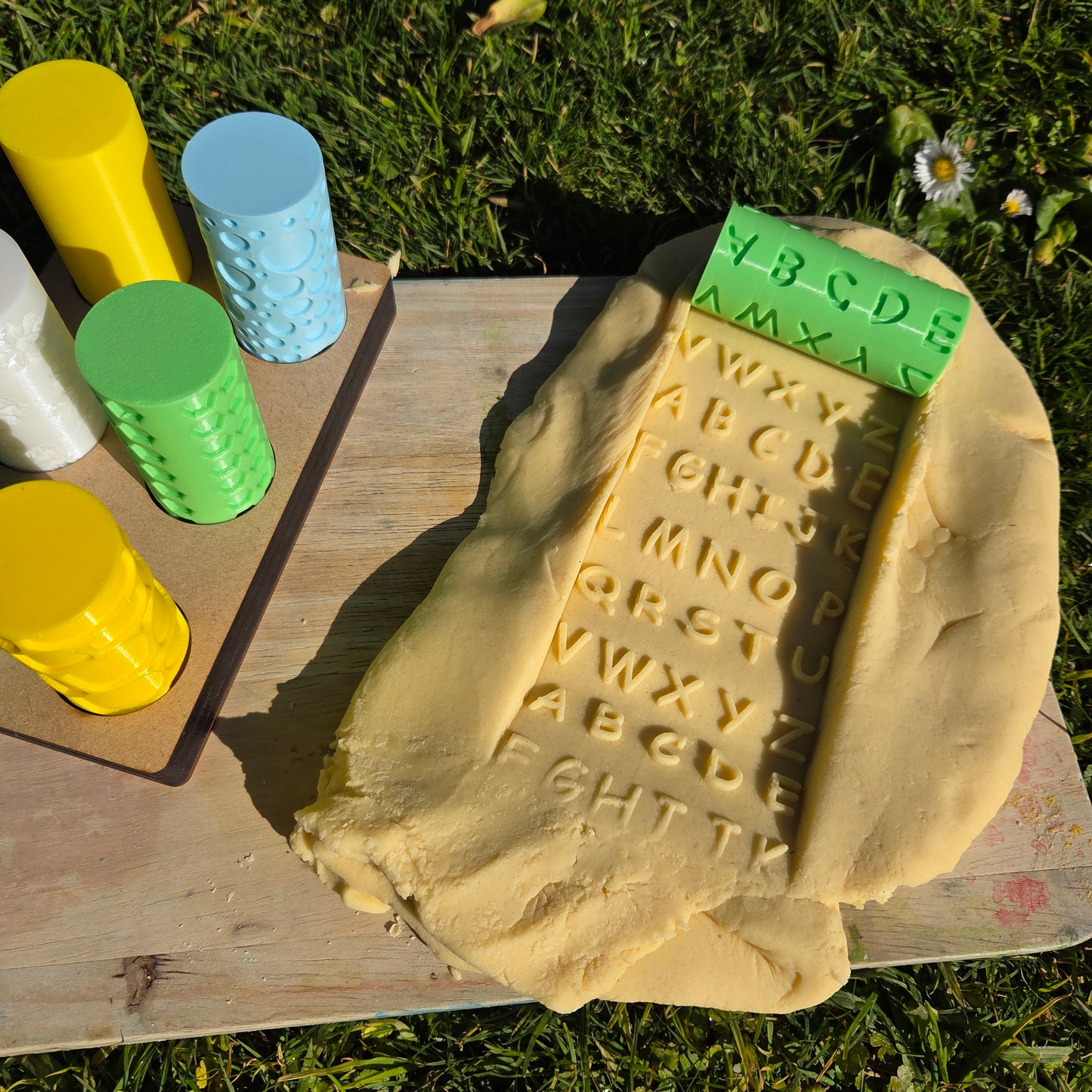 Uppercase Letter Playdough Roller