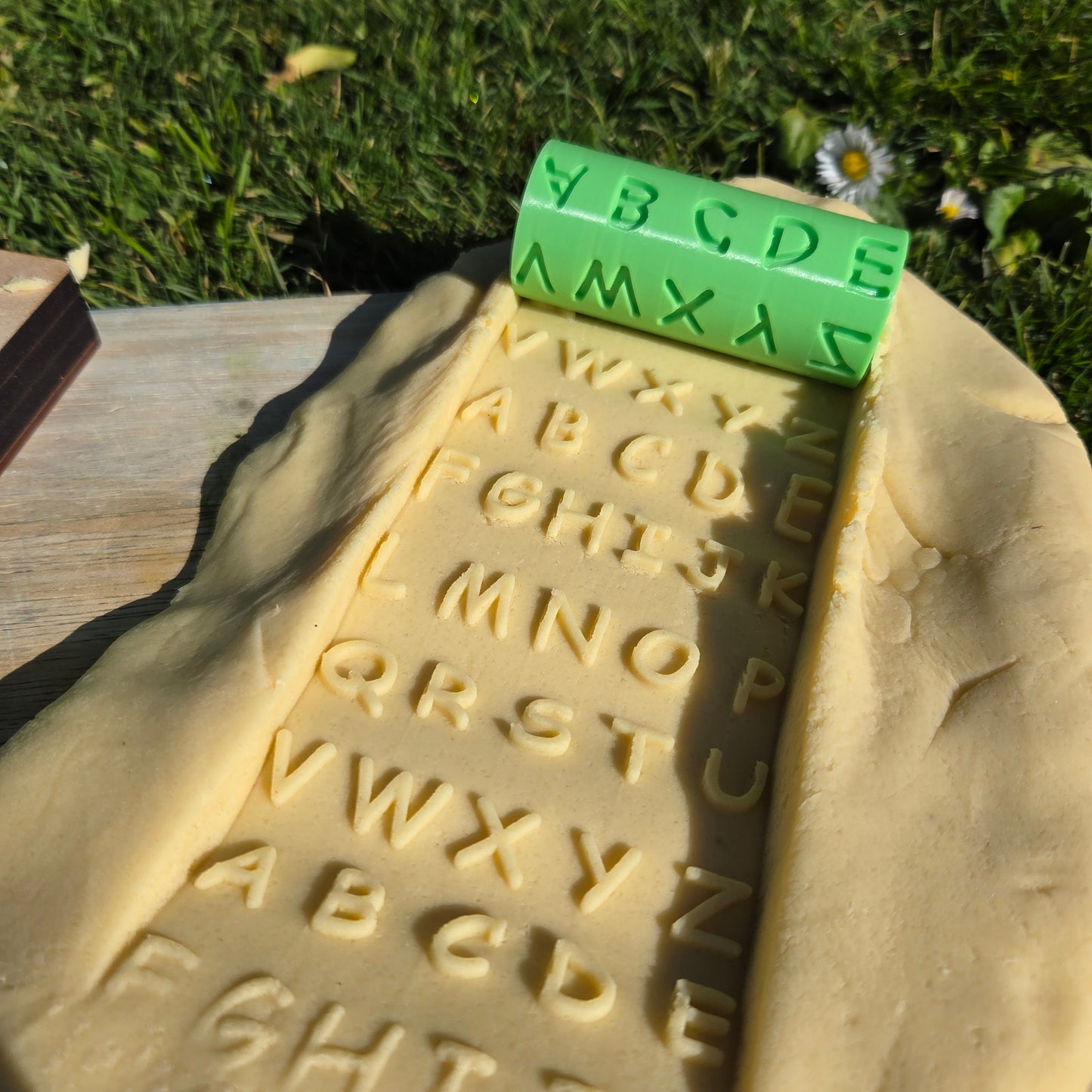 Uppercase Letter Playdough Roller