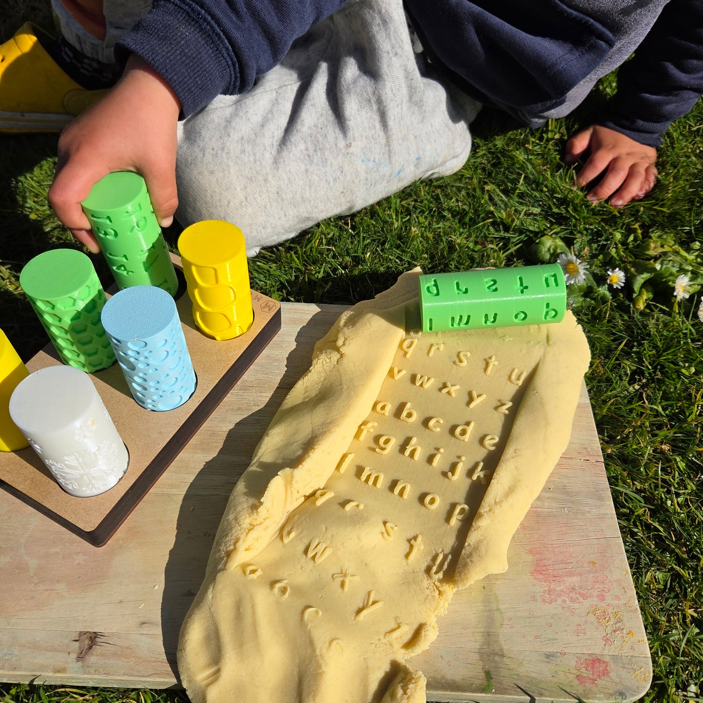 Lowercase Letter Playdough Roller