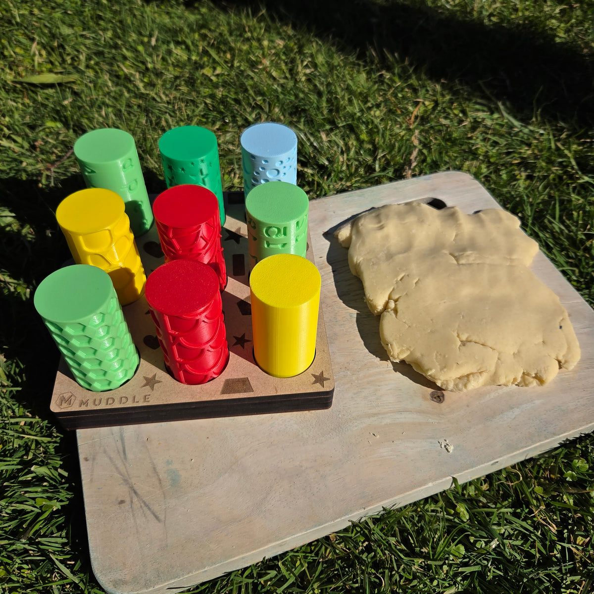 Wooden Playdough Holder