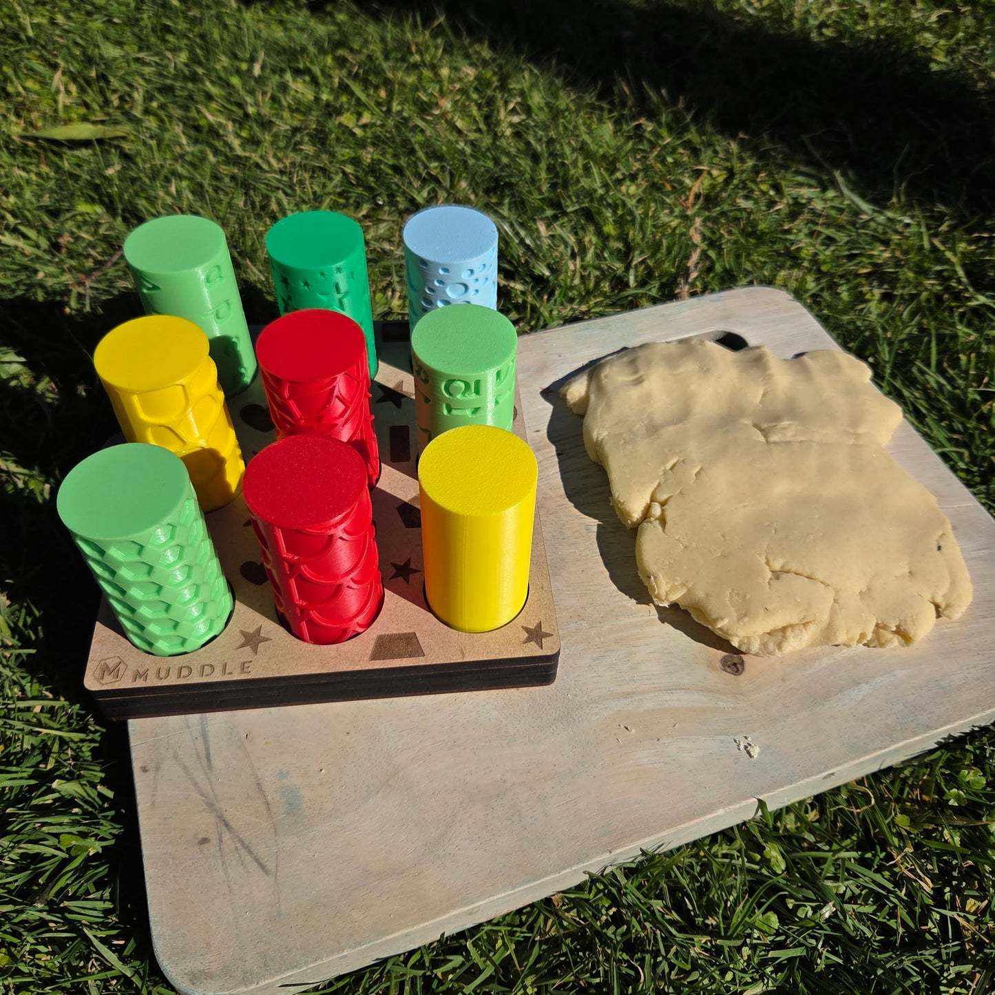 Playdough Rollers Set with Wooden Holder
