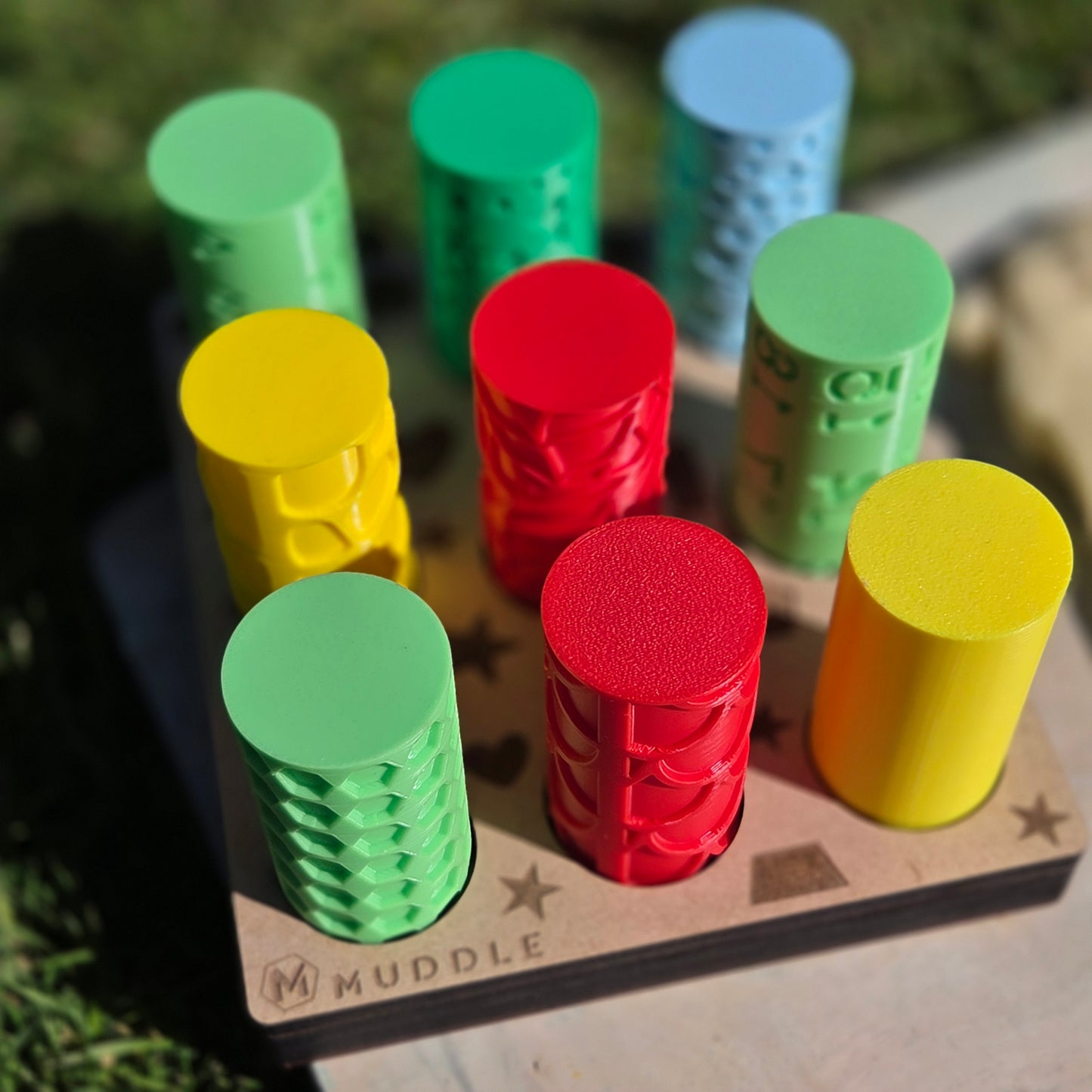 Playdough Rollers Set with Wooden Holder