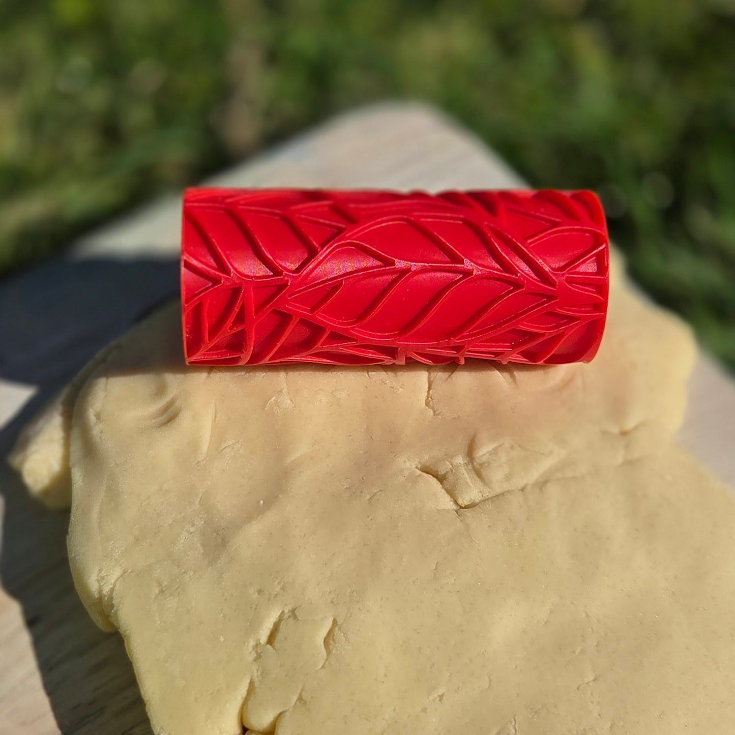 Leaf Pattern Playdough Roller