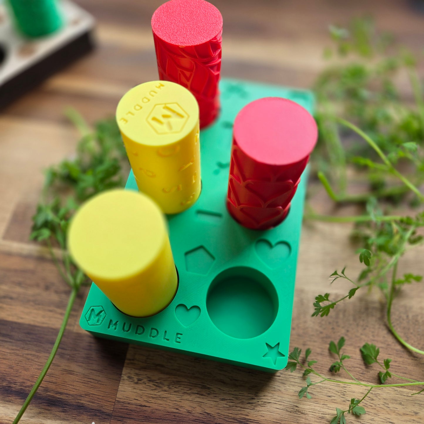 Playdough Rollers Set with 3D printed Holder