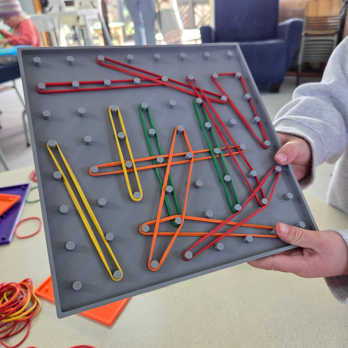 3D Printed Geo Board Set and Fine Motor & Alphabet Learning Toy