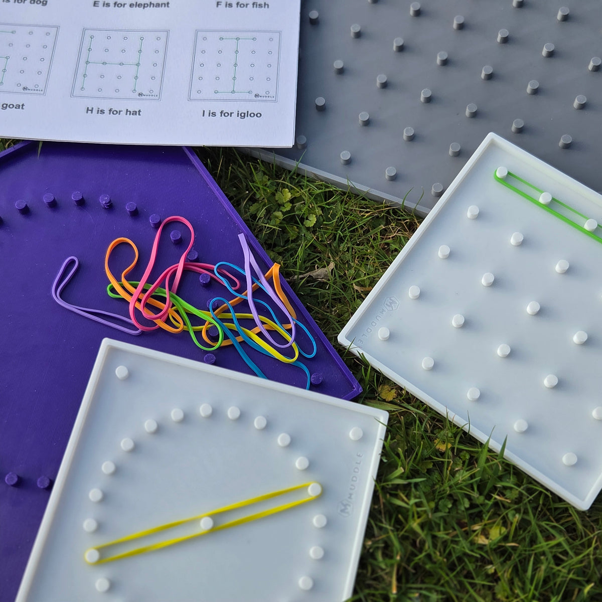 3D Printed Geo Board Set and Fine Motor & Alphabet Learning Toy