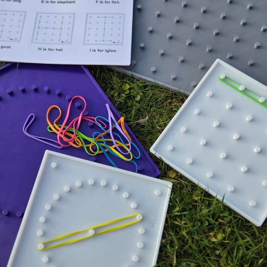 3D Printed Geo Board Set and Fine Motor & Alphabet Learning Toy