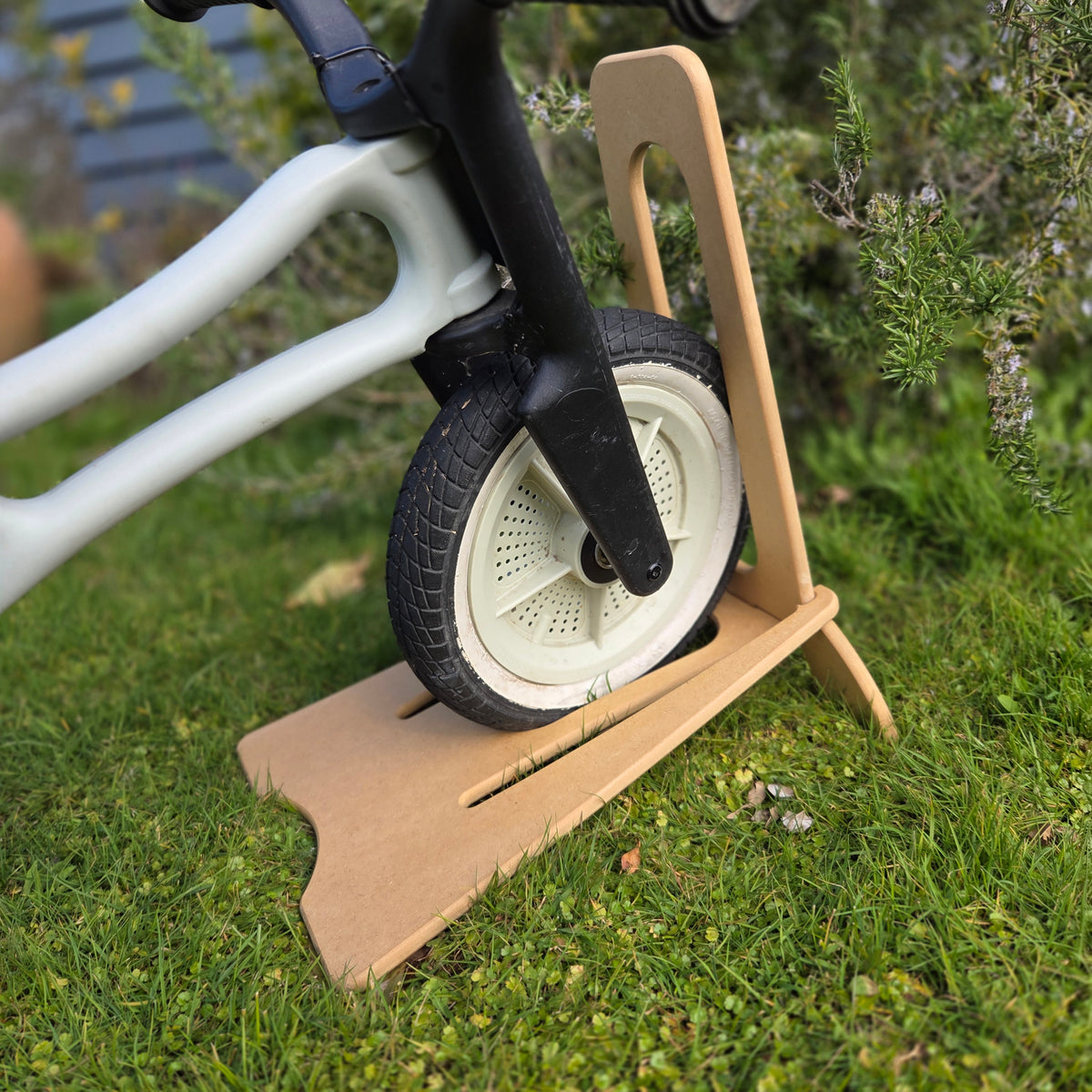 Kids Wooden Bike Stand & Floor Parking Rack