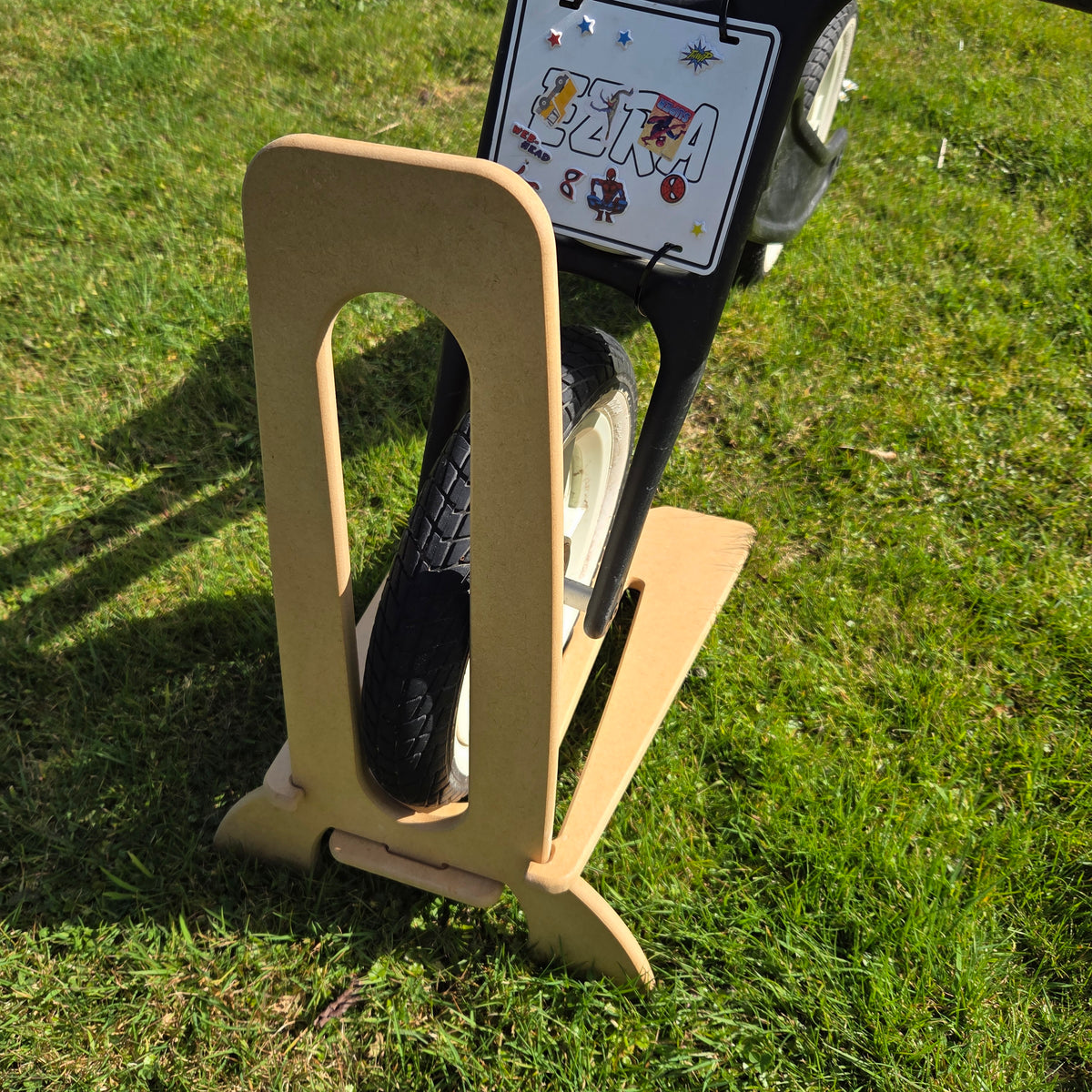 Kids Wooden Bike Stand & Floor Parking Rack