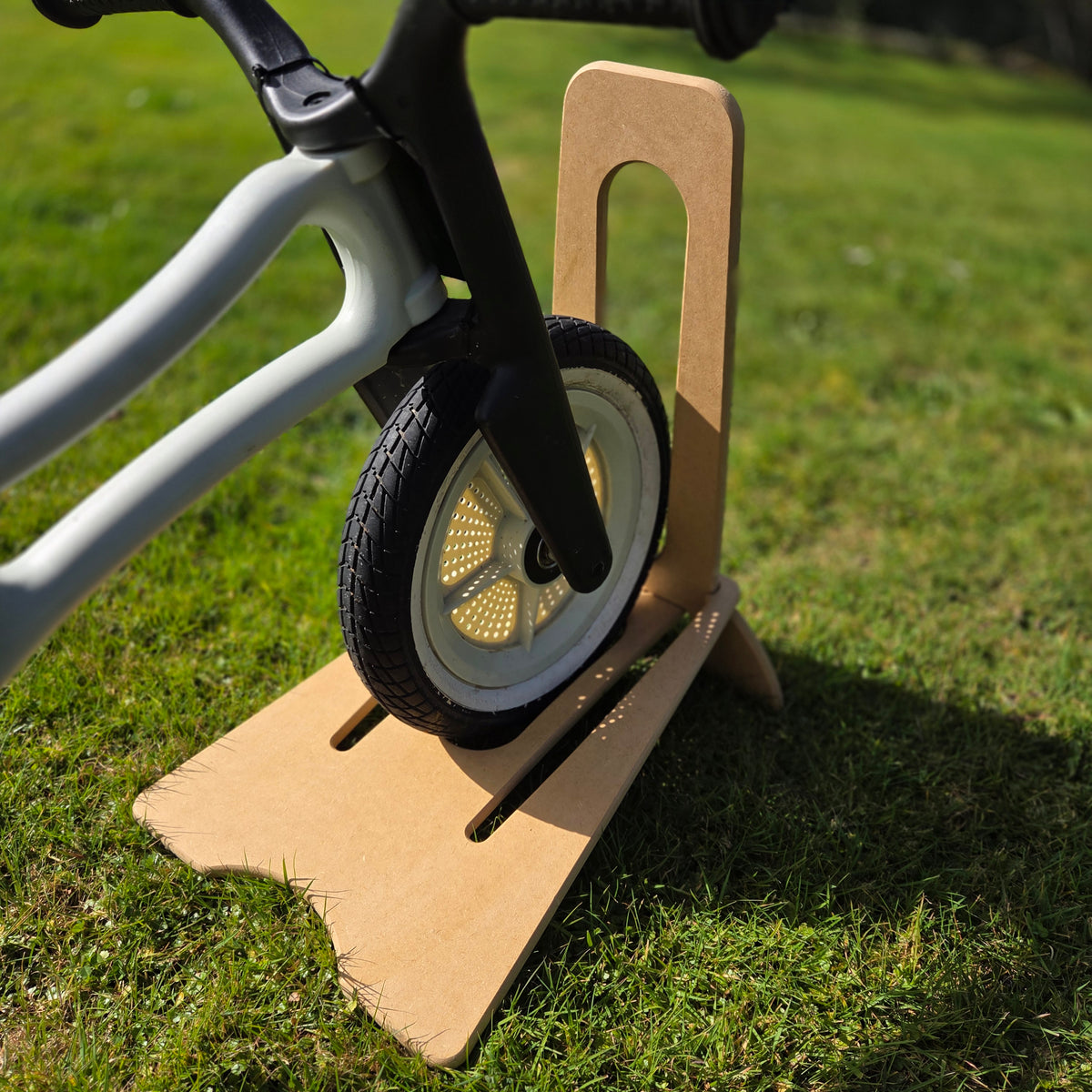 Kids Wooden Bike Stand & Floor Parking Rack